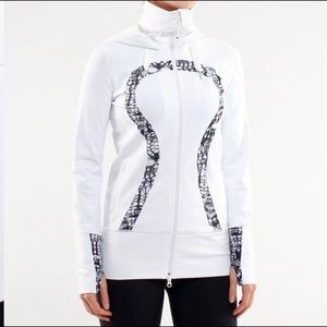 Lululemon stride jacket - white and black